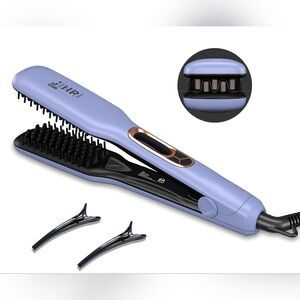 JINRI Hair Iron, Hair Brush, Pumped-Up Volume, Adjustable Temp, 360 ° Tail Rotat